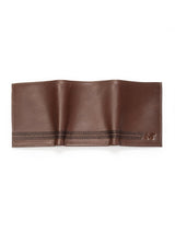 SleekCut Tri-Fold Wallet - Brown - Classy Leather Bags - Flyclothing LLC