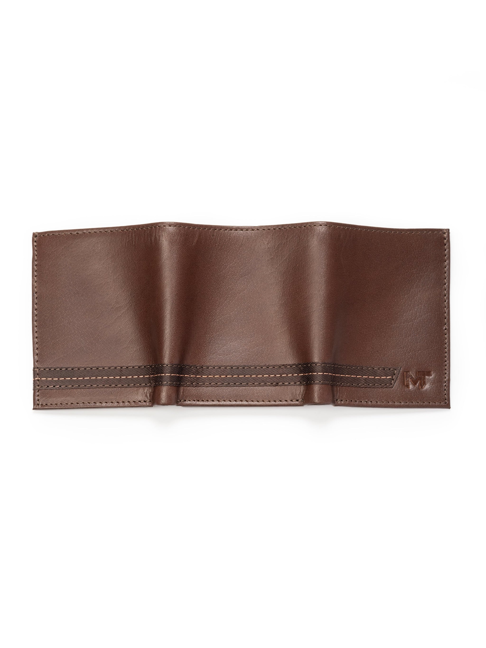 SleekCut Tri-Fold Wallet - Brown - Classy Leather Bags - Flyclothing LLC