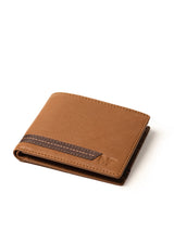 Stripe Brown Men's Wallet - Classy Leather Bags - Flyclothing LLC
