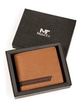 Stripe Brown Men's Wallet - Classy Leather Bags - Flyclothing LLC