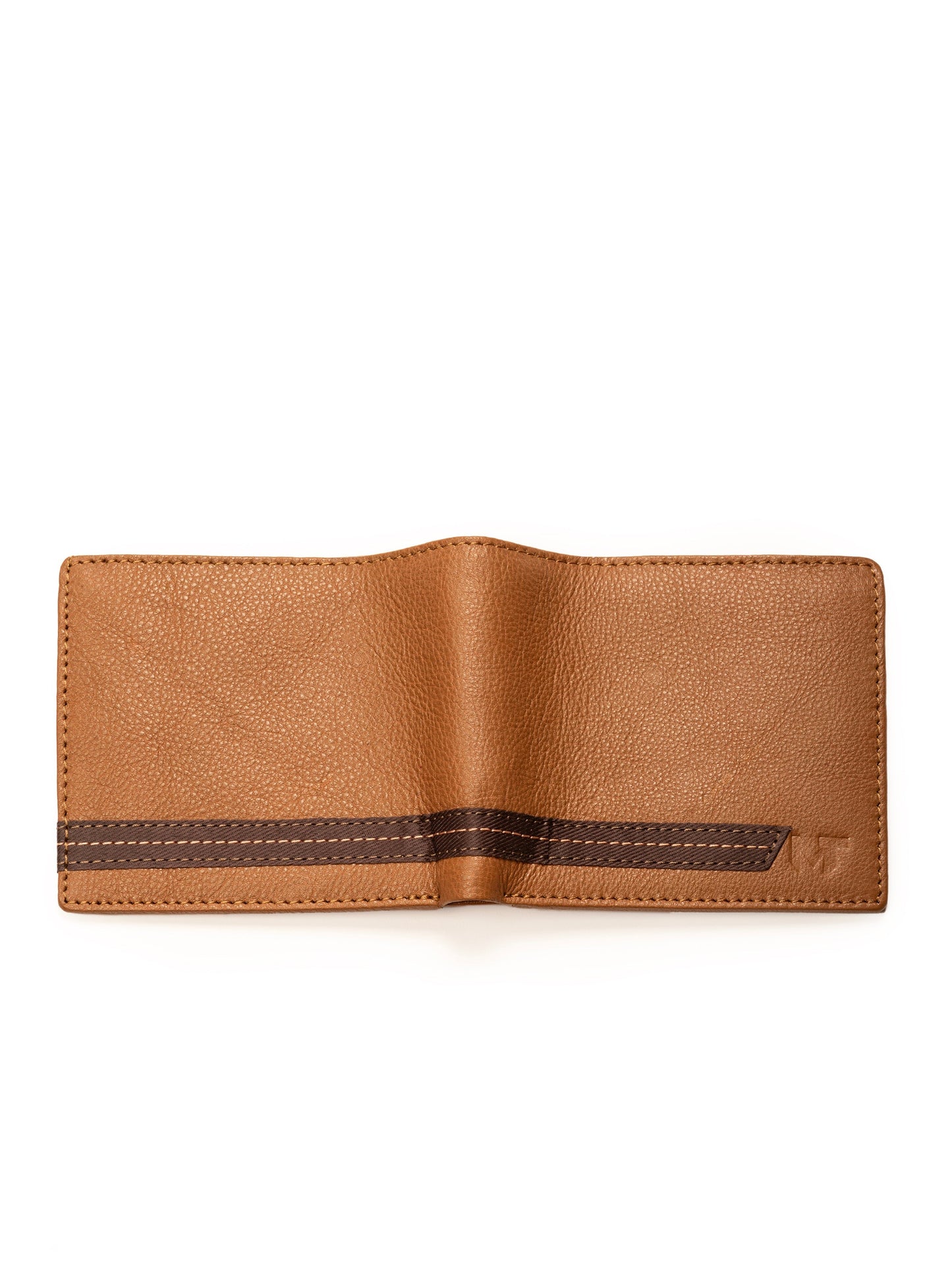 Stripe Brown Men's Wallet - Classy Leather Bags - Flyclothing LLC