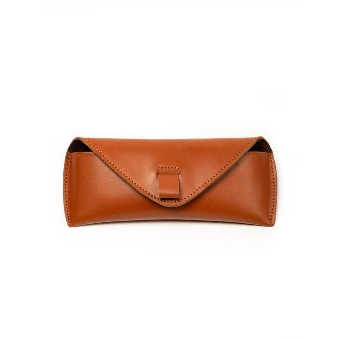 Tan Leather Sunglasses Case - Classy Leather Bags - Flyclothing LLC
