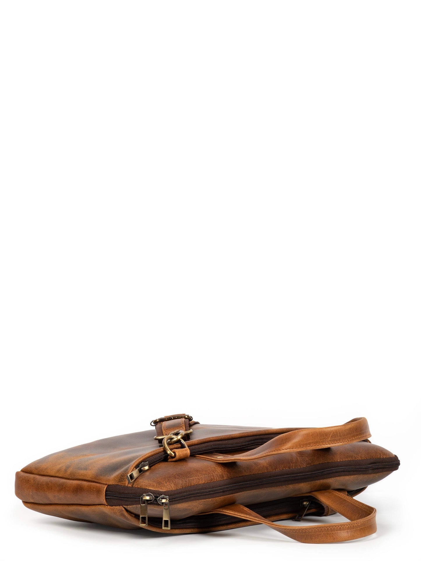 Harbor Laptop Briefcase, Tan - Classy Leather Bags - Flyclothing LLC