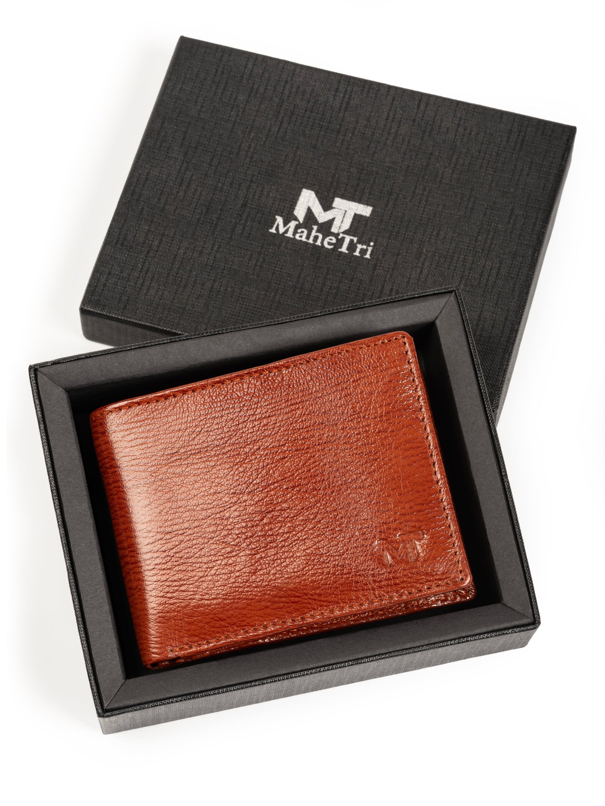 Tan Classic Men's Wallet - Classy Leather Bags - Flyclothing LLC