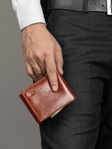 Tan Classic Men's Wallet - Classy Leather Bags - Flyclothing LLC