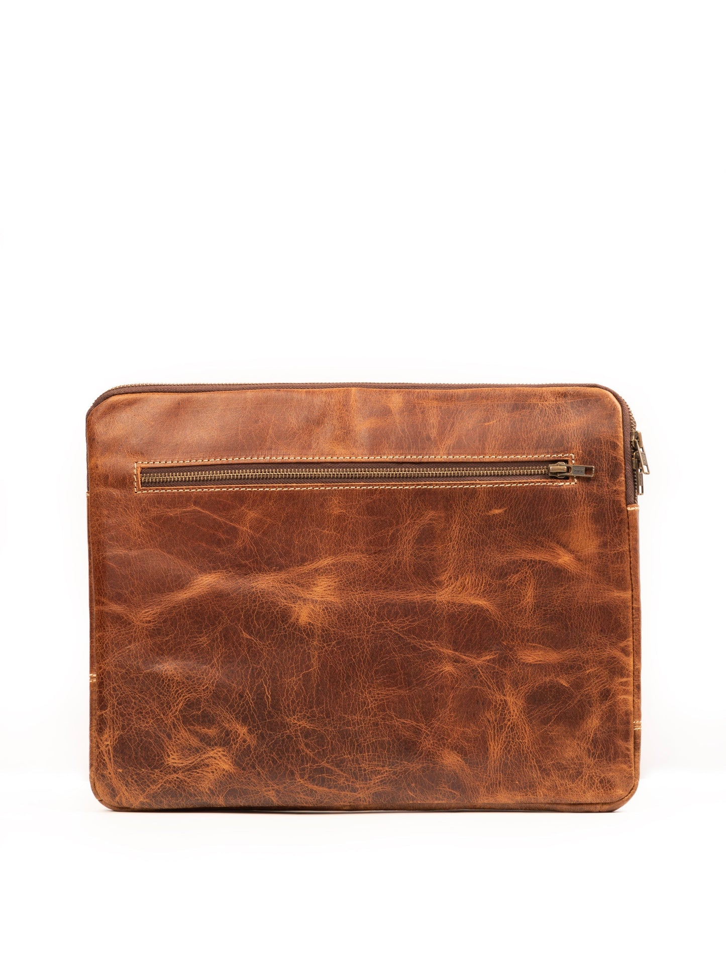 Tan Laptop Sleeve - Classy Leather Bags - Flyclothing LLC
