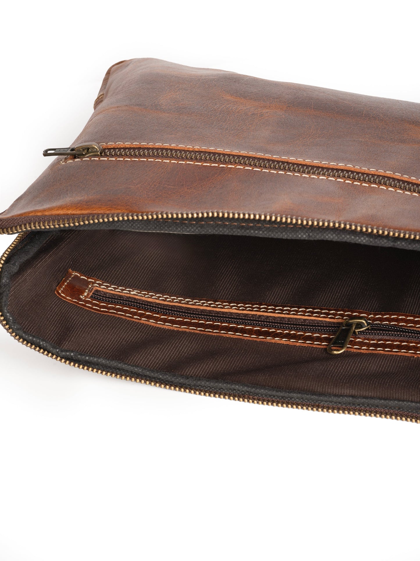 Tan Laptop Sleeve - Classy Leather Bags - Flyclothing LLC