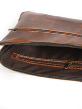 Tan Laptop Sleeve - Classy Leather Bags - Flyclothing LLC
