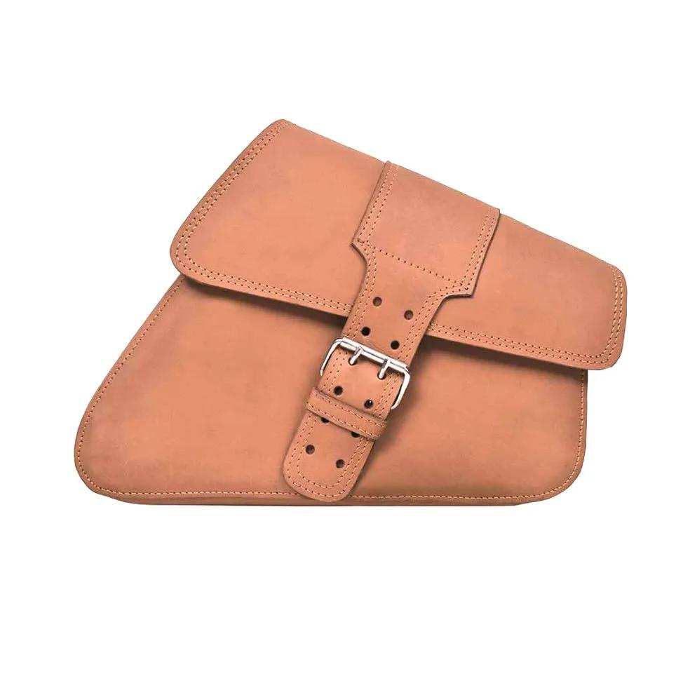 Left Side Leather Swing Arm Bag - Unik Just for Bikers - Flyclothing LLC