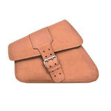 Brown - Right Side Leather Swing Arm Bag - Unik Just for Bikers - Flyclothing LLC
