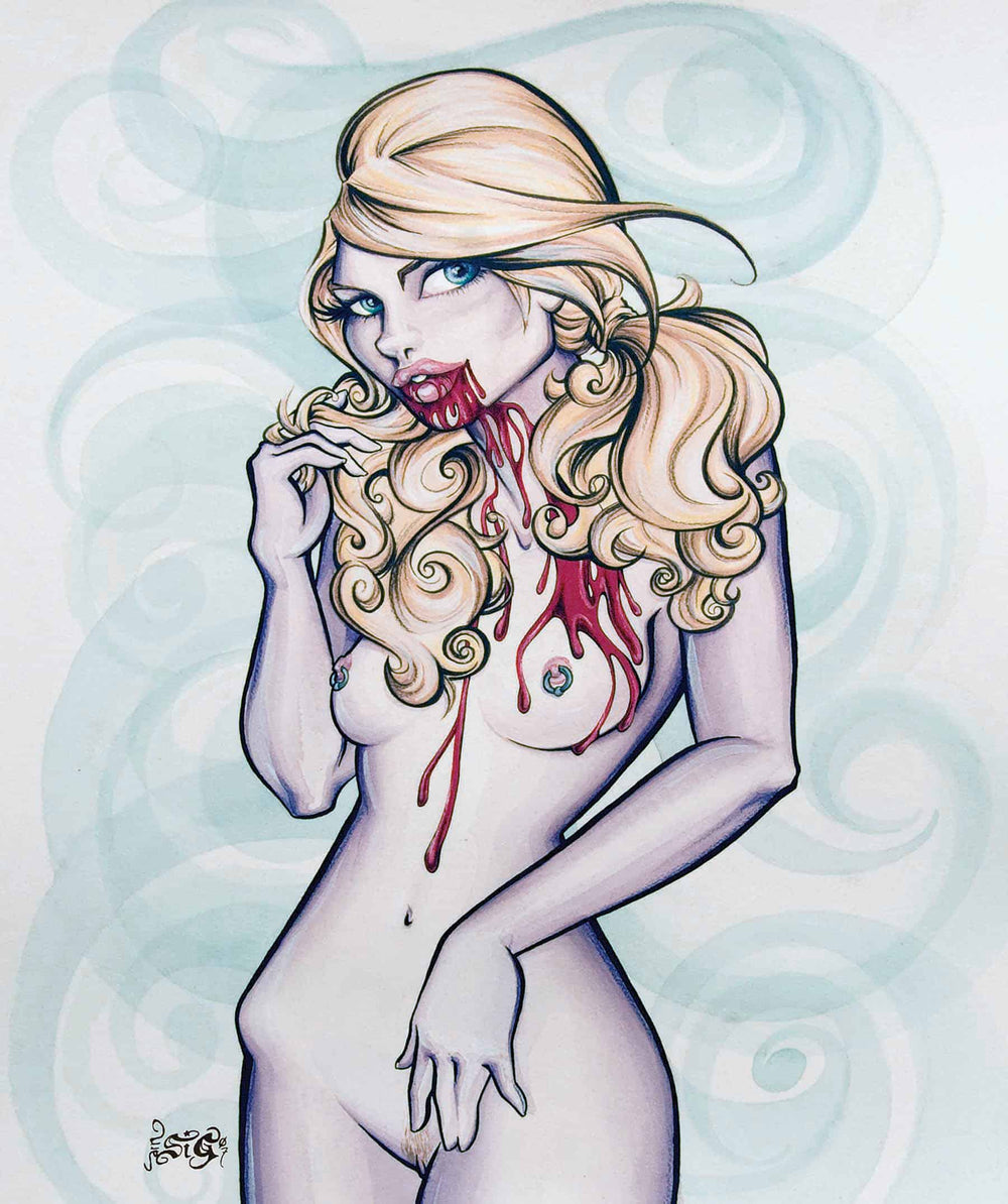 Black Market Art Company Taste No Evil Print