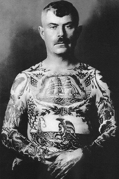 Black Market Art Company Tattooed Sailor Print