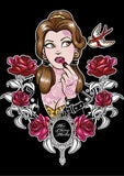 Black Market Art Company Cherry& Tattooed Beauty Print