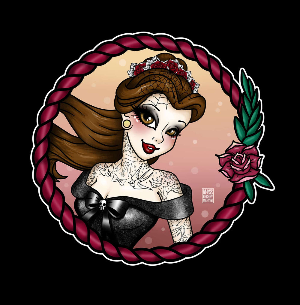 Black Market Art Company Tattooed Belle Print