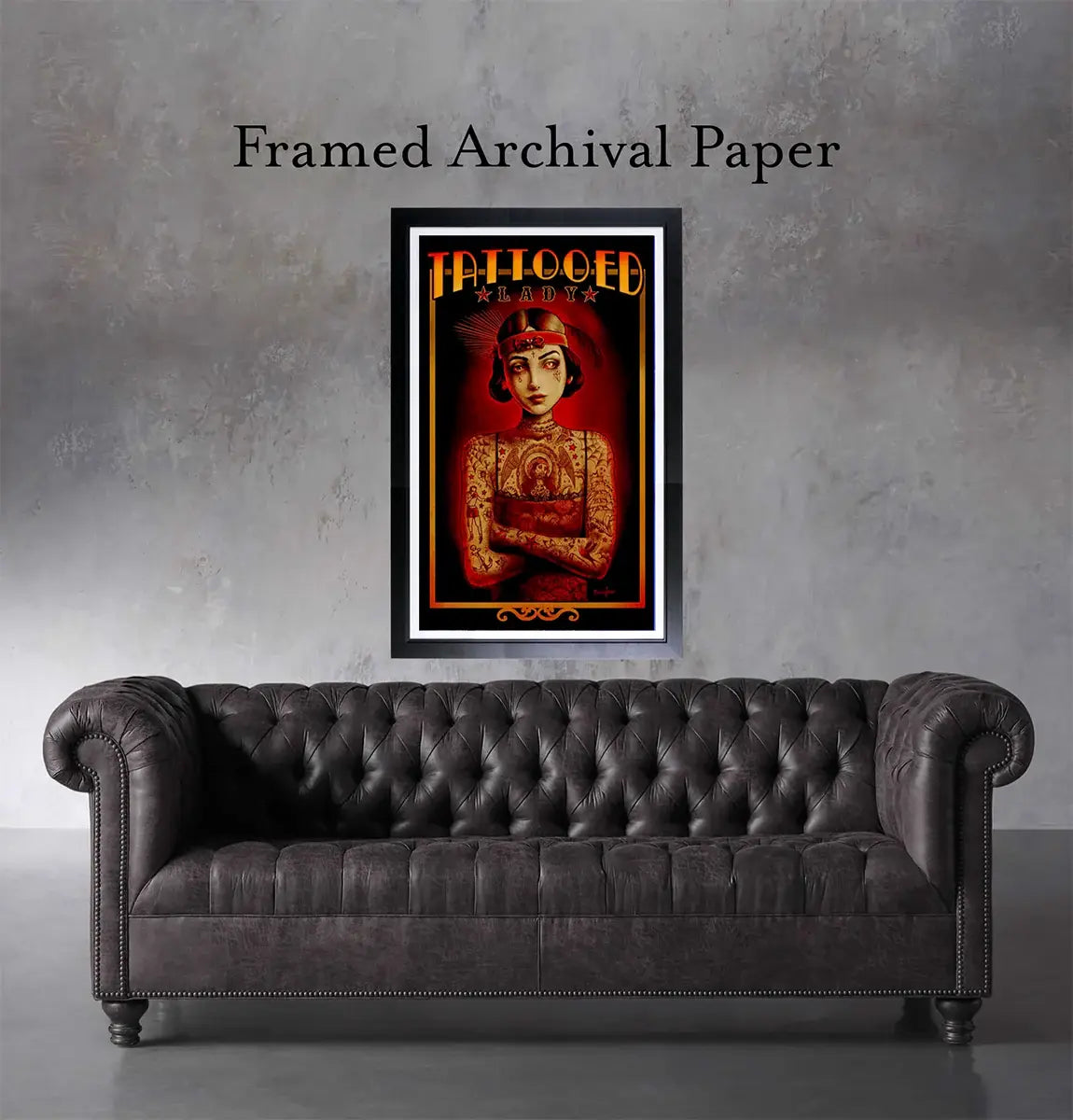 Black Market Art Company Tattooed Lady Print - Black Market Art Company - Flyclothing LLC