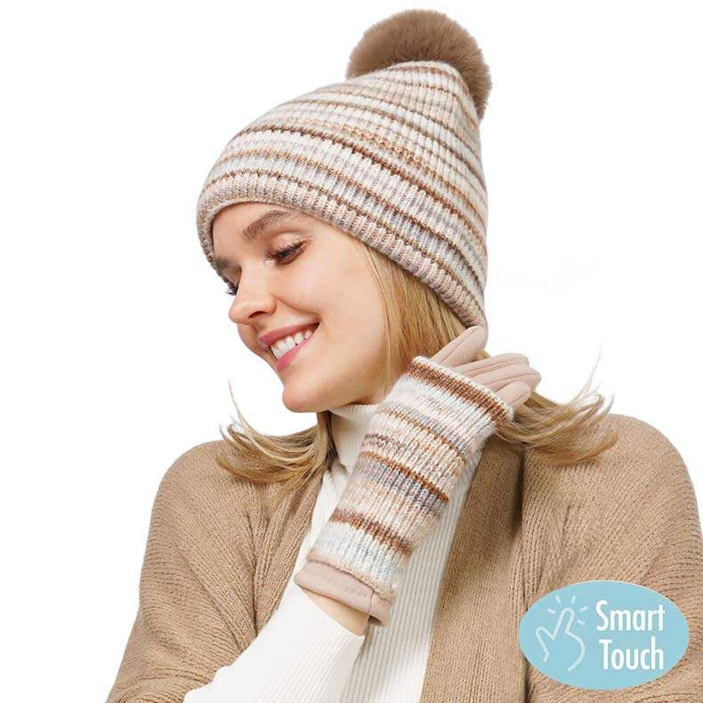 3 In 1 Multi Colored Touch Smart Gloves - Madeline Love - Flyclothing LLC