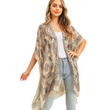 Bohemian Patterned Cover Up Kimono Poncho - Madeline Love - Flyclothing LLC