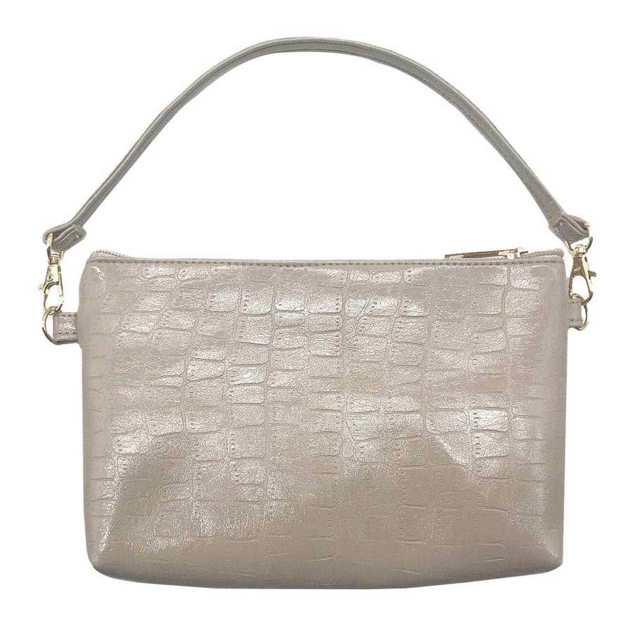 Faux Croc Patterned Tote Bag - Madeline Love - Flyclothing LLC
