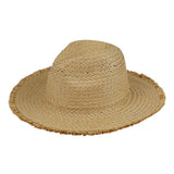 Frayed Solid Straw Sun Hat - Madeline Love - Flyclothing LLC