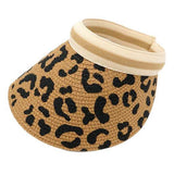 Leopard Patterned Visor Hat - Madeline Love - Flyclothing LLC