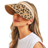 Leopard Patterned Visor Hat - Madeline Love - Flyclothing LLC