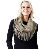 Mini Tube Fringe Scarf - Madeline Love - Flyclothing LLC