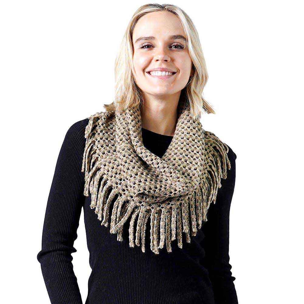 Mini Tube Fringe Scarf - Madeline Love - Flyclothing LLC