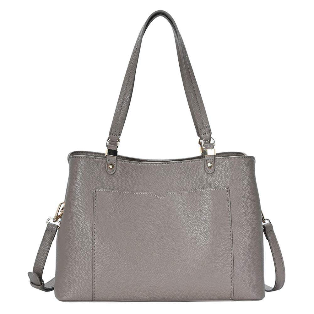 Solid Faux Leather Shoulder Crossbody Bag - Madeline Love - Flyclothing LLC
