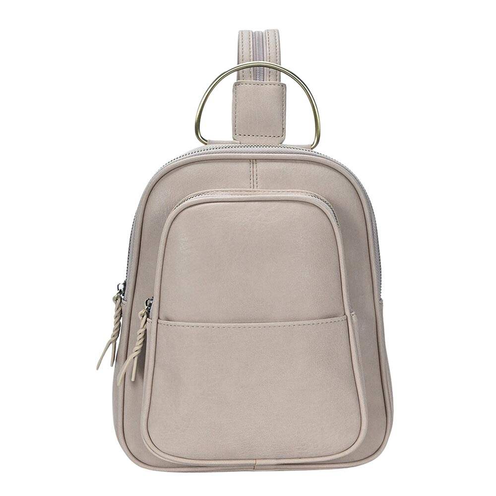 Solid Faux Leather Sling Bag - Madeline Love - Flyclothing LLC