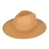 Solid Color Classic Wide Brim Fedora Hat - Madeline Love - Flyclothing LLC