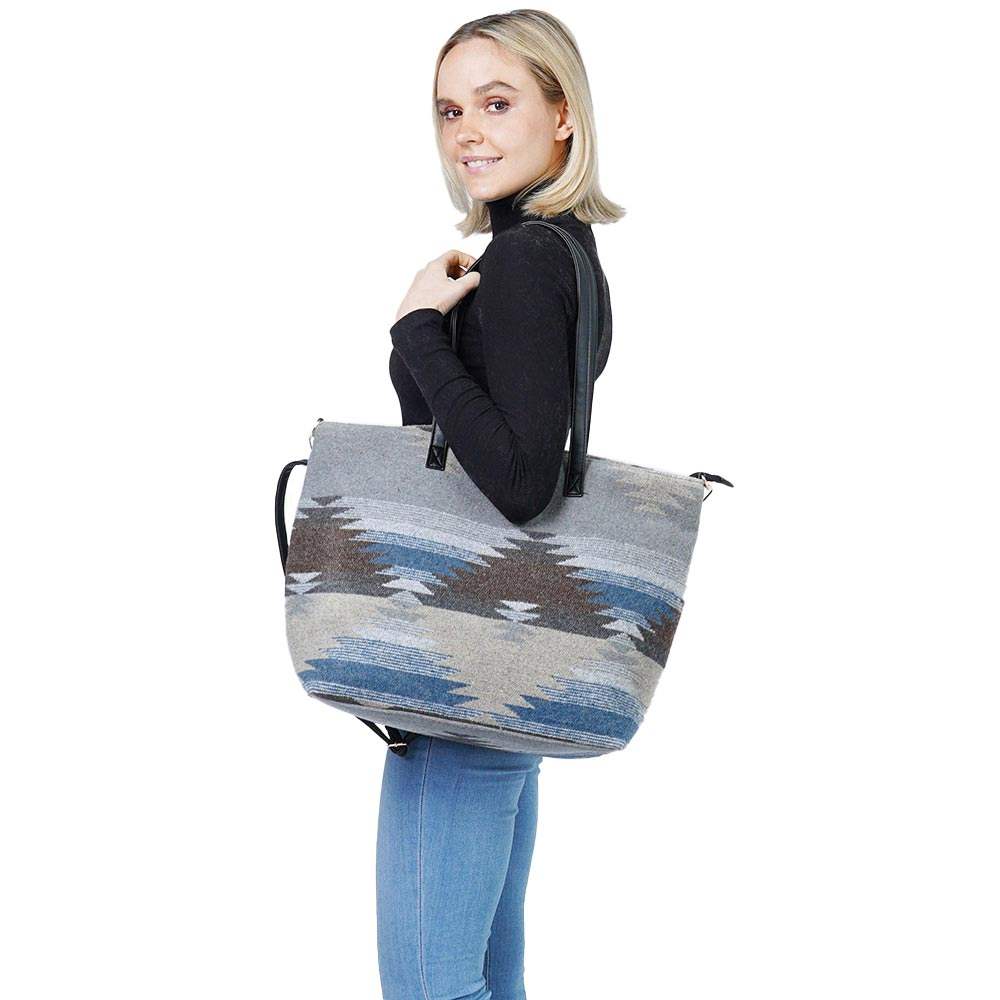 Western Weekend Tote Bag With Pouch - Madeline Love - Flyclothing LLC