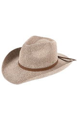 C.C Women's Terry Cloth Band Trim Cowboy Hat - Madeline Love - Flyclothing LLC