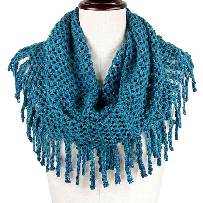 Mini Tube Fringe Scarf - Madeline Love - Flyclothing LLC