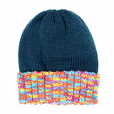 Multi Color Band Fleece Beanie Hats - Madeline Love - Flyclothing LLC