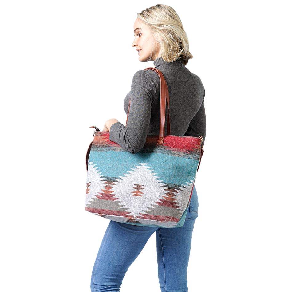Western Weekend Tote Bag With Pouch - Madeline Love - Flyclothing LLC