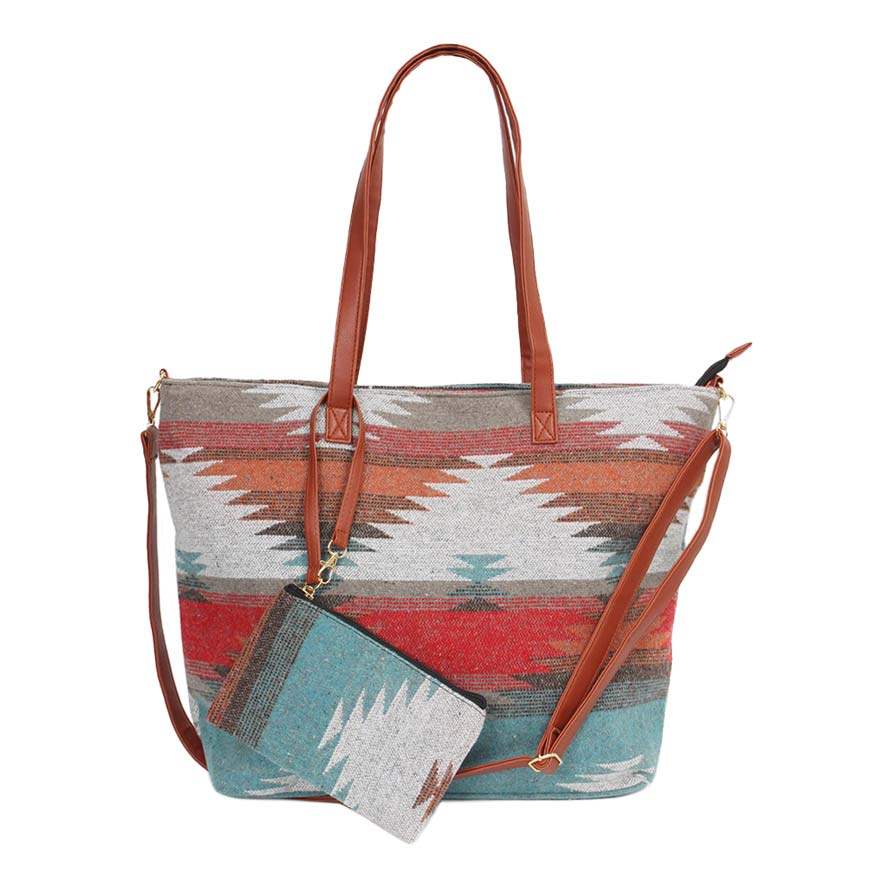 Western Weekend Tote Bag With Pouch - Madeline Love - Flyclothing LLC