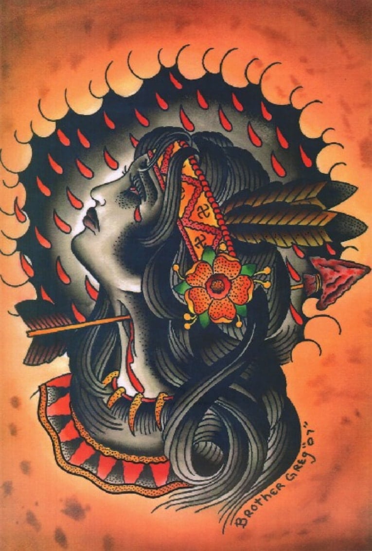 Black Market Art Company Tears of Blood Print