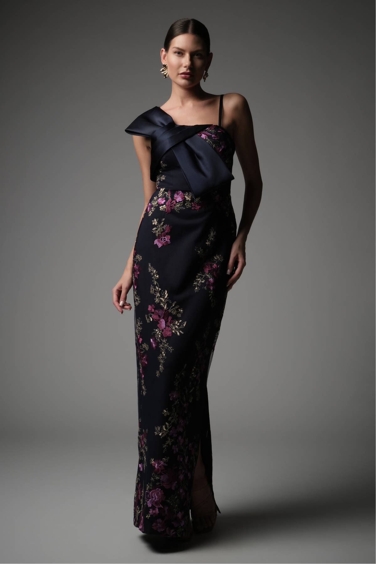 Piper Bow Detail Gown - JS Collections - Flyclothing LLC