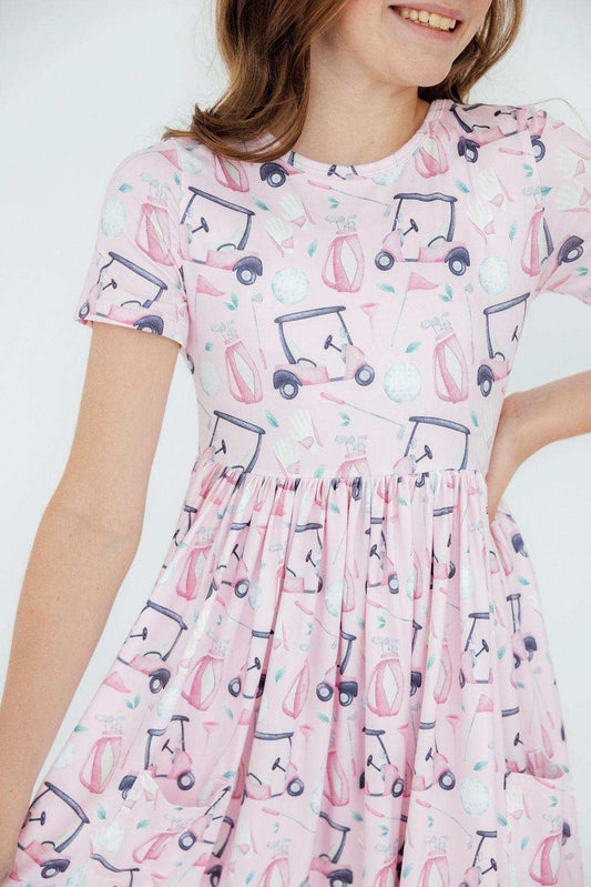 Tee Time S/S Pocket Twirl Dress - Mila & Rose ® - Flyclothing LLC