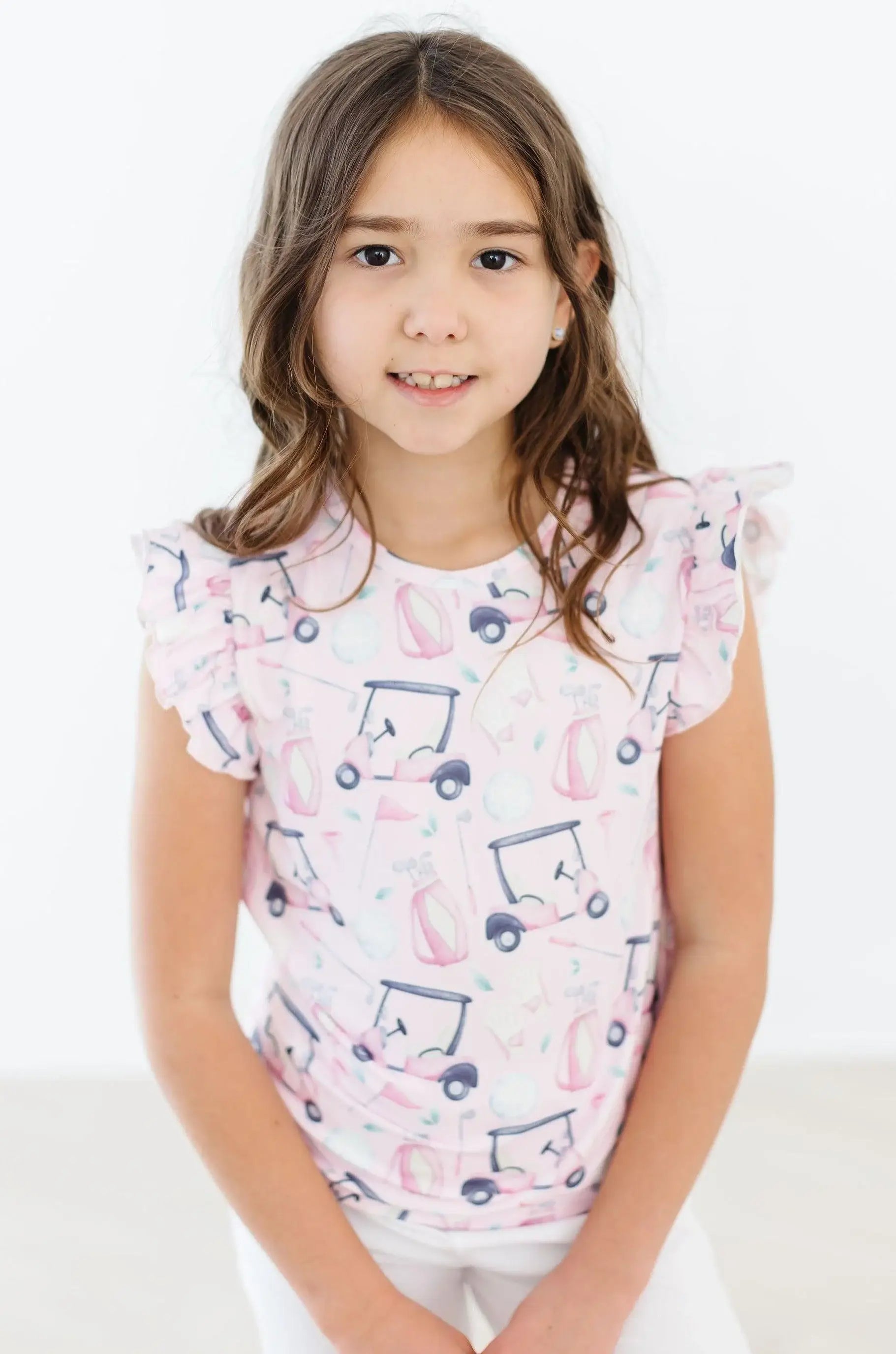 Tee Time S/S Ruffle Tee - Mila & Rose ® - Flyclothing LLC