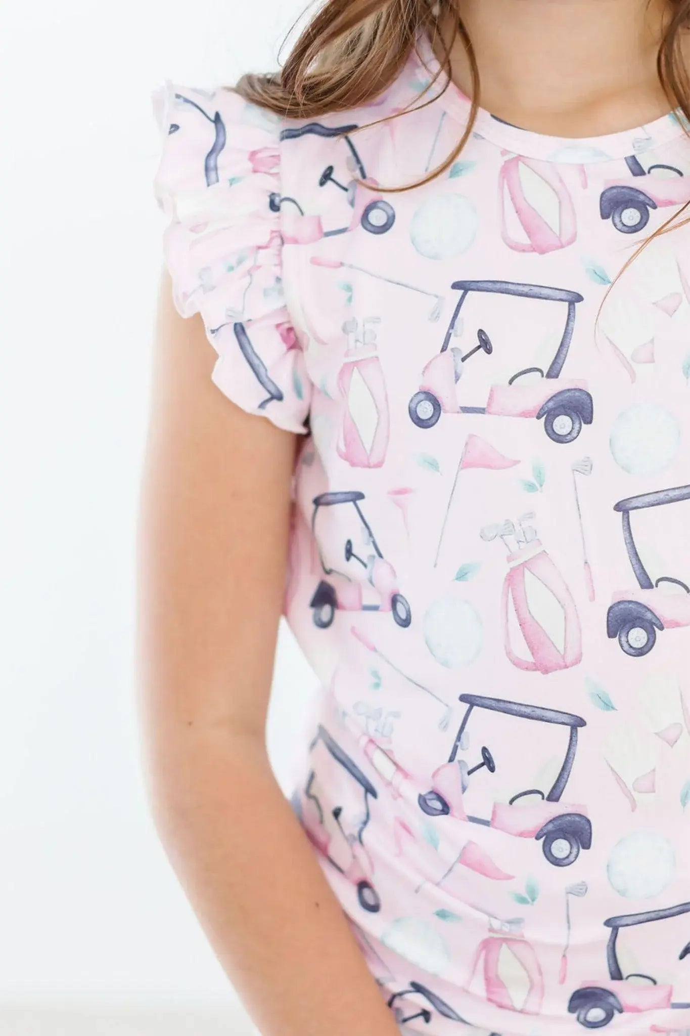 Tee Time S/S Ruffle Tee - Mila & Rose ® - Flyclothing LLC
