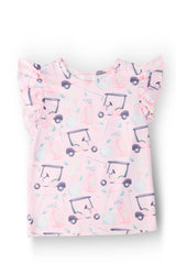 Tee Time S/S Ruffle Tee - Mila & Rose ® - Flyclothing LLC