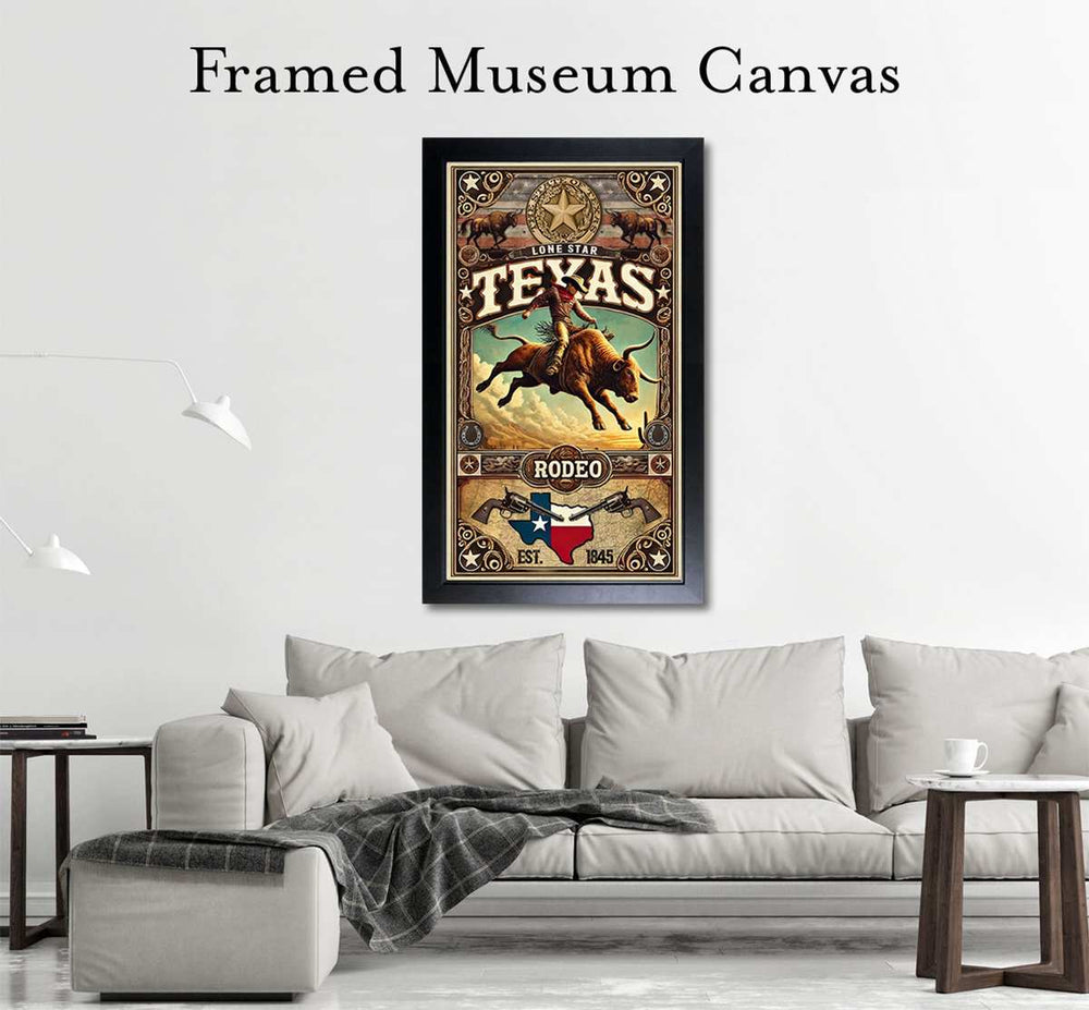 Black Market Art Company Texas Rodeo Poster & Art Print / Wall Art / Western Decor Print - Black Market Art Company - Flyclothing LLC