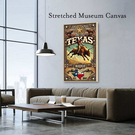 Black Market Art Company Texas Rodeo Poster & Art Print / Wall Art / Western Decor Print - Black Market Art Company - Flyclothing LLC