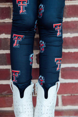 Texas Tech Black Raider Red Leggings - Mila & Rose ® - Flyclothing LLC