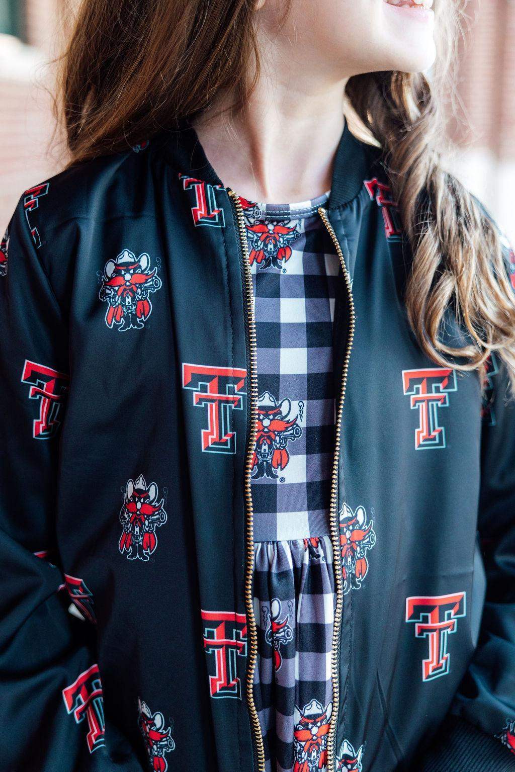 Texas Tech Black Red Raider Satin Jacket - Mila & Rose ® - Flyclothing LLC