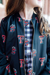 Texas Tech Black Red Raider Satin Jacket - Mila & Rose ® - Flyclothing LLC