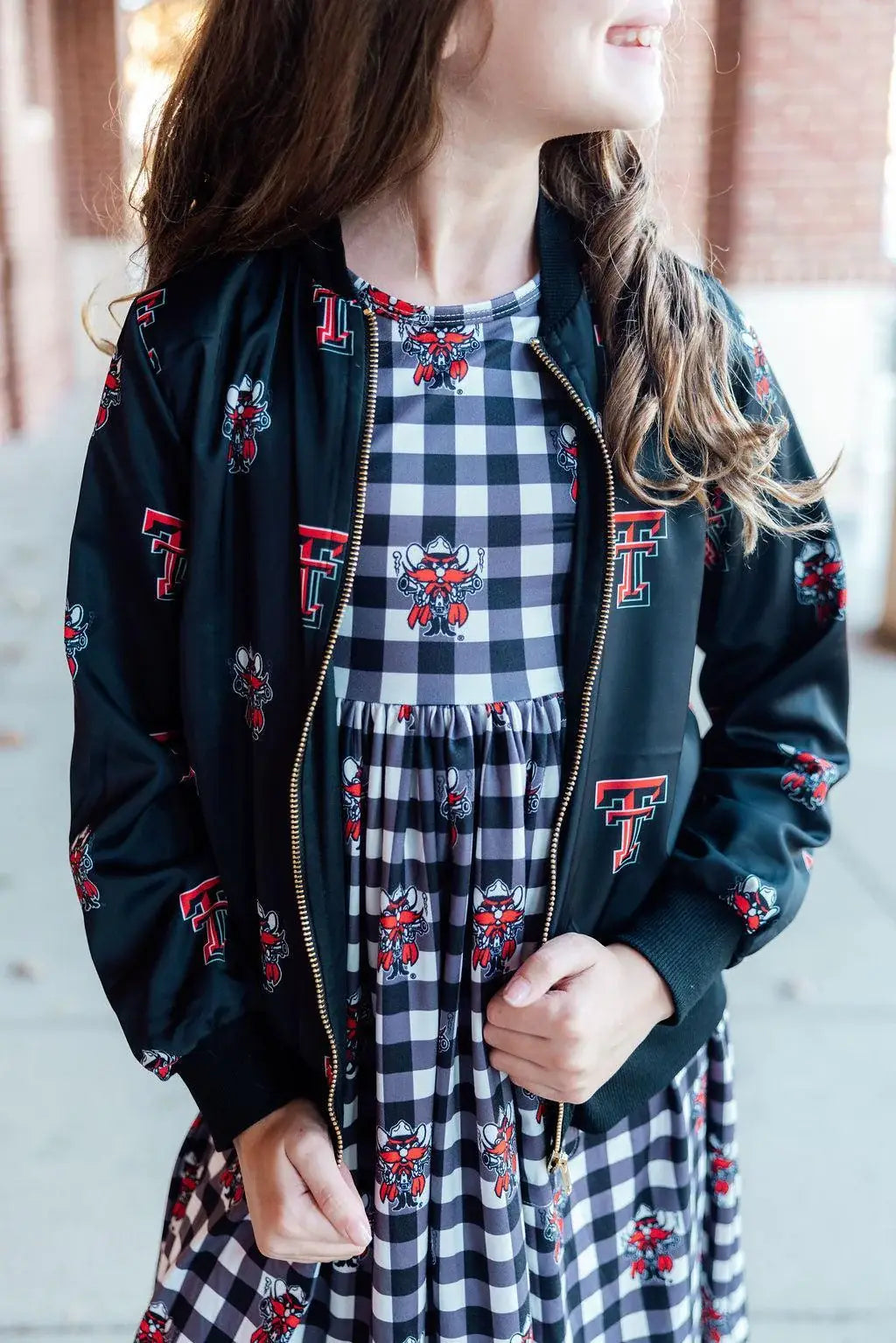 Texas Tech Black Red Raider Satin Jacket - Mila & Rose ® - Flyclothing LLC