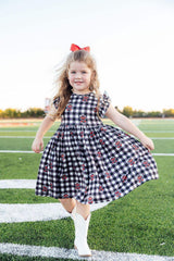 Texas Tech Plaid Raider Red Flutter Twirl Dress - Mila & Rose ® - Flyclothing LLC