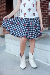 Texas Tech Plaid Raider Red Twirl Skort - Mila & Rose ® - Flyclothing LLC